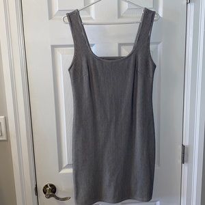 Striped, open back dress from Dynamite